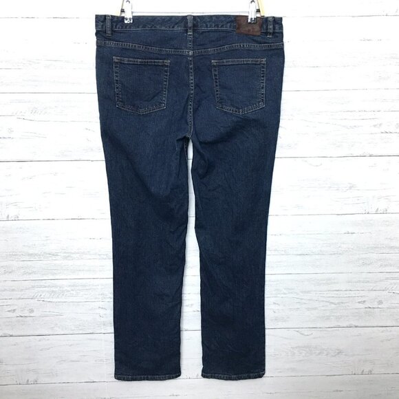 Woolrich Women's Jeans Classic Straight Leg Dark Wash size 12 length 31" - Picture 10 of 11